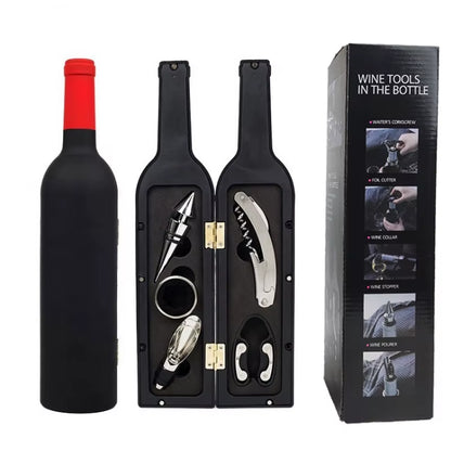 Multi-Function Wine Opener Bar Sets Gift Bottle-Shaped Holder Bottle Opener 