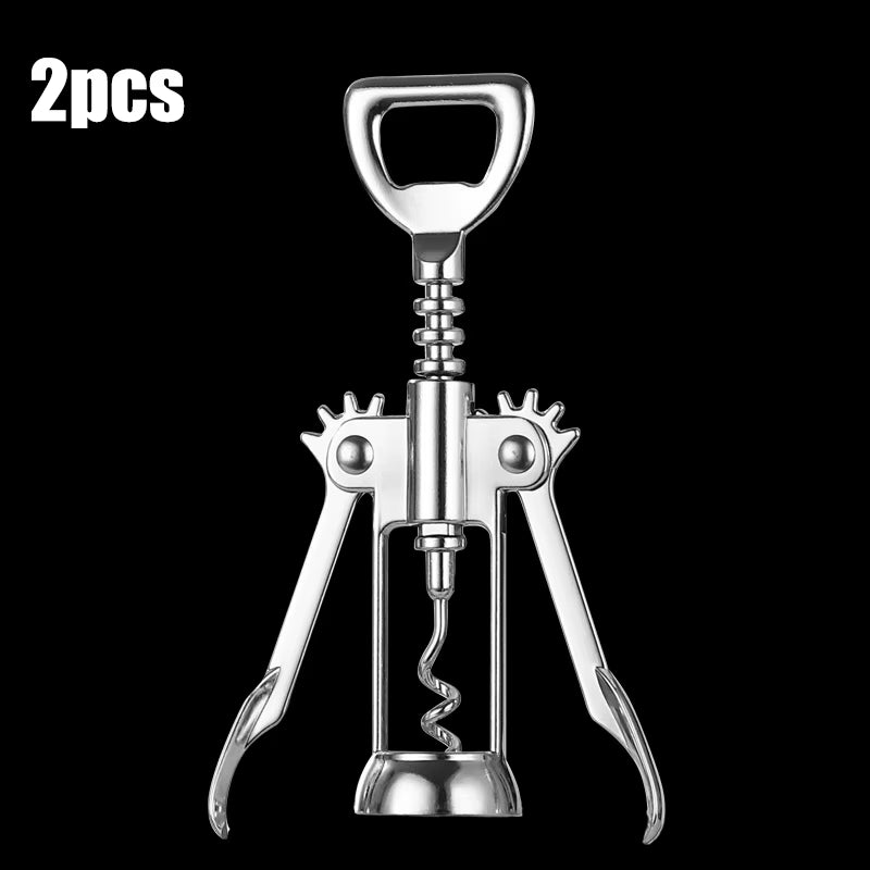 High Quality Red Wine Bottle Beer Opener Steel Wine Corkscrew Wine Opener