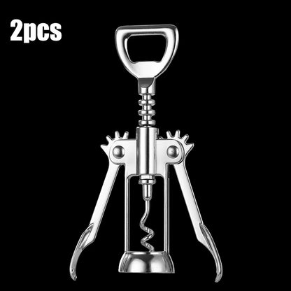 High Quality Red Wine Bottle Beer Opener Steel Wine Corkscrew Wine Opener