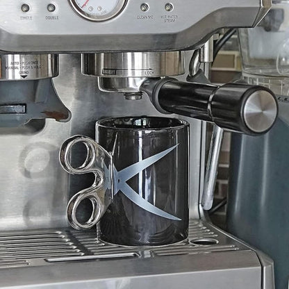 Scissors Handle Coffee Mug, 11Oz -  - Fun Barber Hairdresser Arts 7 Crafts Tea Cup Gift