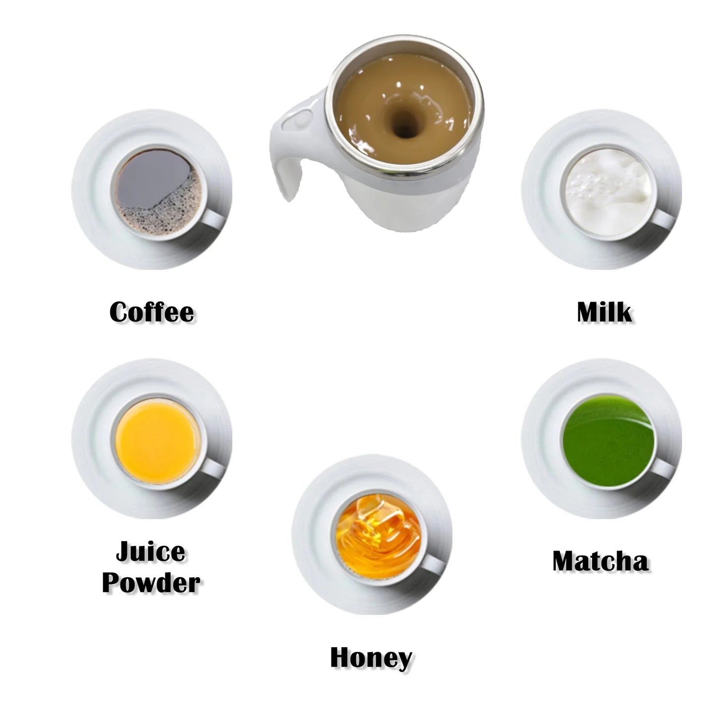 Self Stirring Mug - Magnetic Electric Auto Cute Mixing Cup 