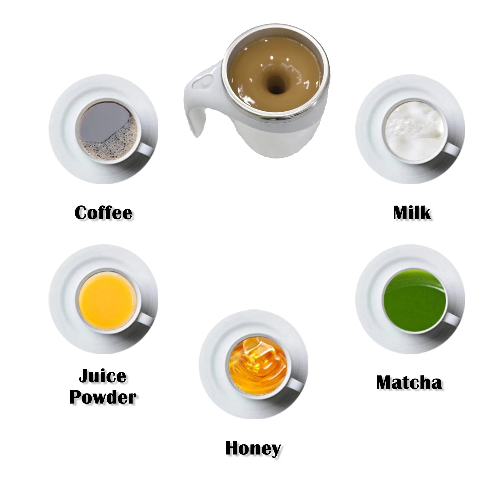 Self Stirring Mug - Magnetic Electric Auto Cute Mixing Cup 