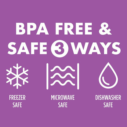 Easy Essentials Food Storage Lids/Airtight Containers, BPA Free, 14 Piece - Tall Rectangle, Clear