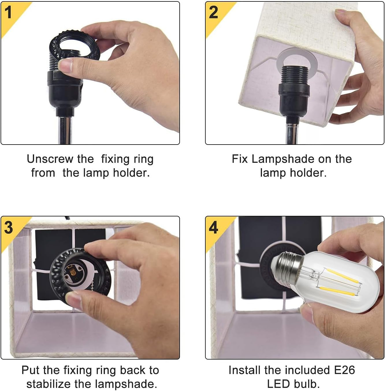 2 Pack Table Lamp, Rechargeable Cordless Lamp with 4400Mah Portable 3 Level Brightness and Stepless Dimming, Small Lamp for Outdoor Camping Indoor Bedroom