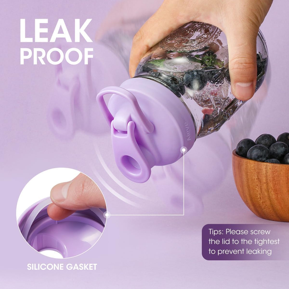 6 Pack Mason Jar Lids, Regular Mouth Pour Spout Lid with Flip Top, Canning Lids for Ball Mason Jars to Drinking & Storing Milk Coffee Lemonade Salad Dressing, Reusable, Leak-Proof