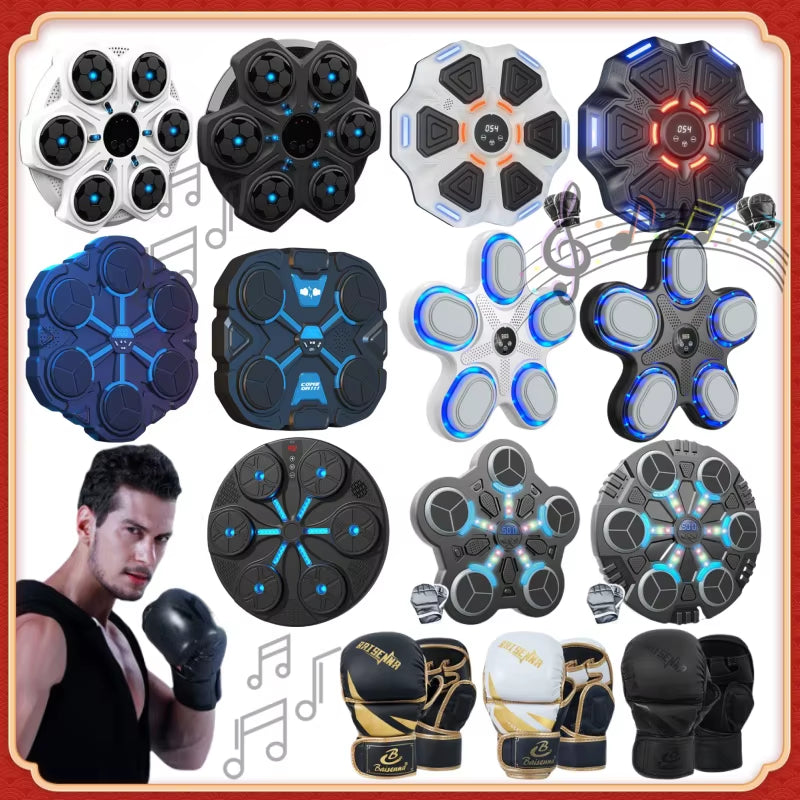 New Smart Music Boxing Machine Wall Mounted Fitness Punching Bag Bluetooth-Compatible Smart Boxing