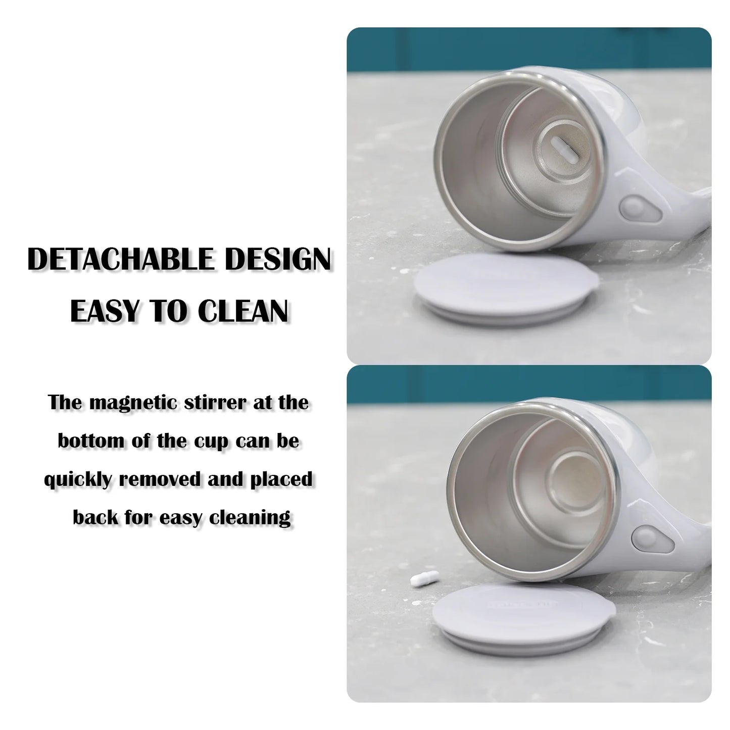 Self Stirring Mug - Magnetic Electric Auto Cute Mixing Cup 