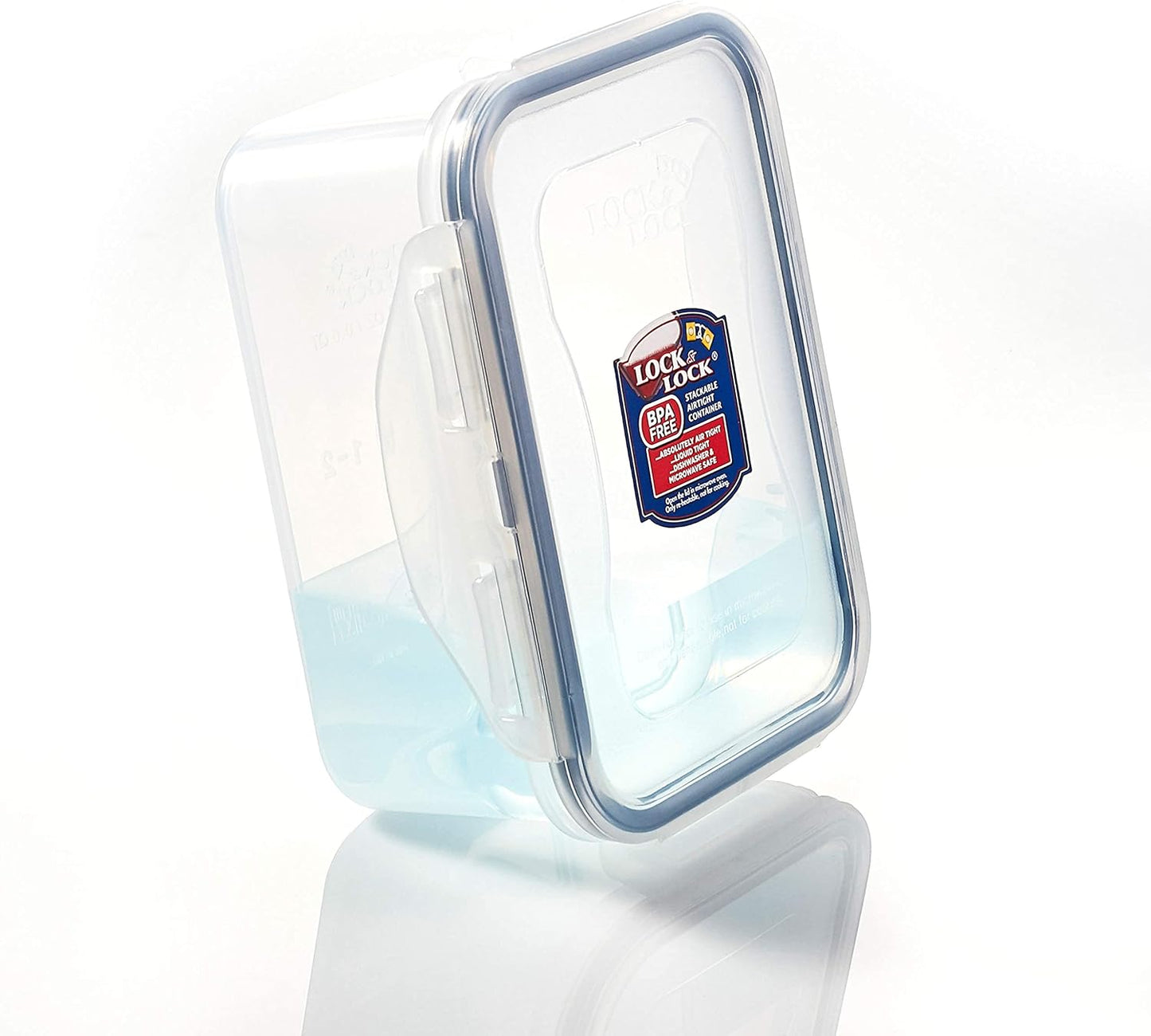 Easy Essentials Food Storage Lids/Airtight Containers, BPA Free, 14 Piece - Tall Rectangle, Clear