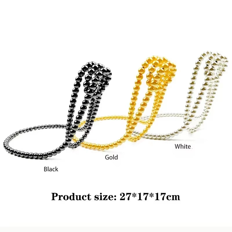 Creative Floating Wine Holder Pearl Necklace Rack Champagne Wine Bottle Suspended Holder 