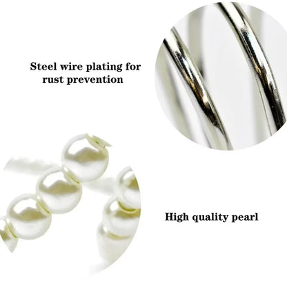 Creative Floating Wine Holder Pearl Necklace Rack Champagne Wine Bottle Suspended Holder 