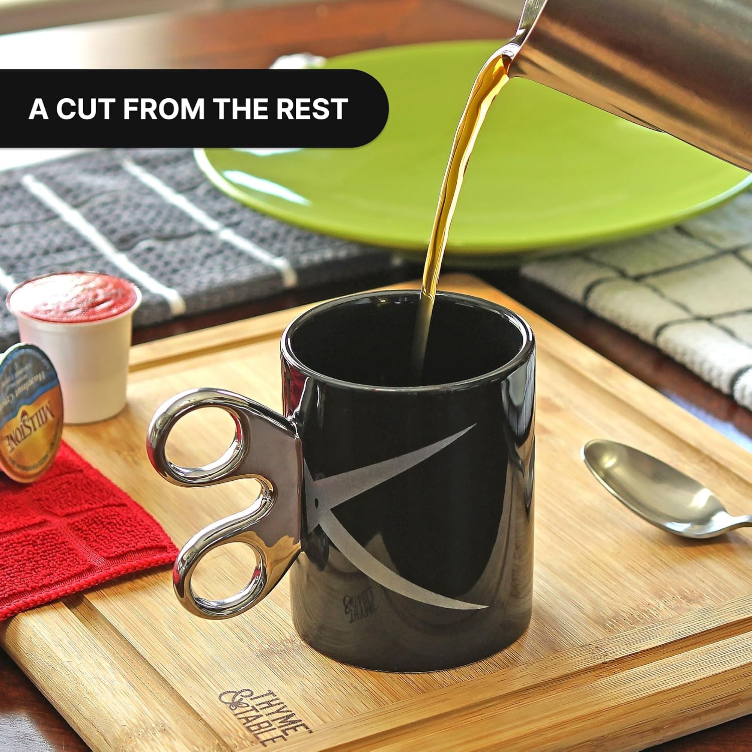 Scissors Handle Coffee Mug, 11Oz -  - Fun Barber Hairdresser Arts 7 Crafts Tea Cup Gift