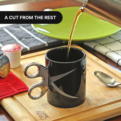 Scissors Handle Coffee Mug, 11Oz -  - Fun Barber Hairdresser Arts 7 Crafts Tea Cup Gift