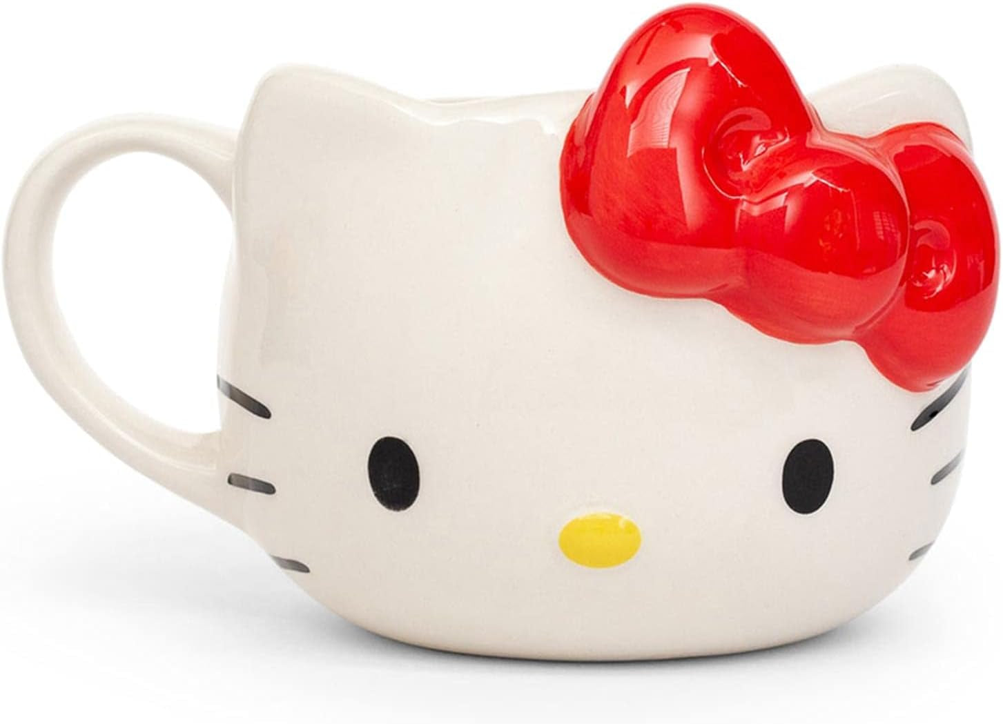 Hello Kitty Face Ceramic 3D Sculpted Mug, 22-Ounces