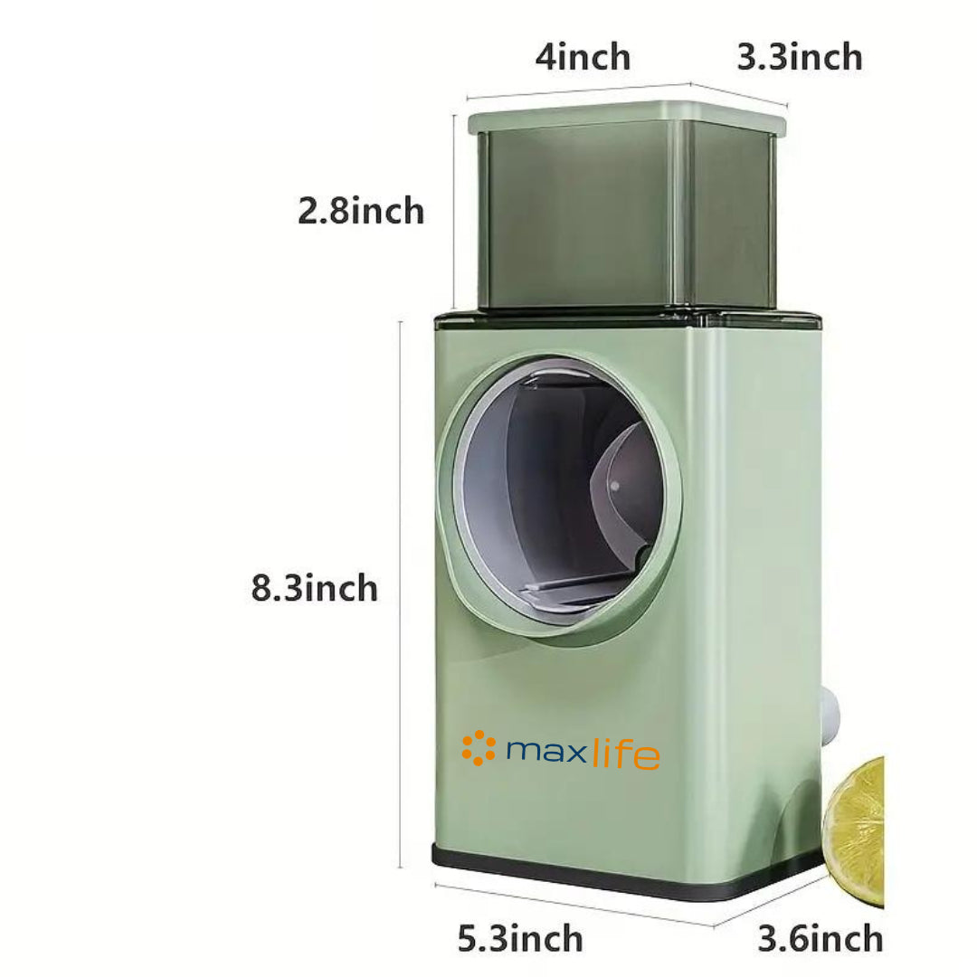 Rotary Cheese Grater, Vegetable Slicer, Cutter for Fruit, Cookie, Oreo, Nuts