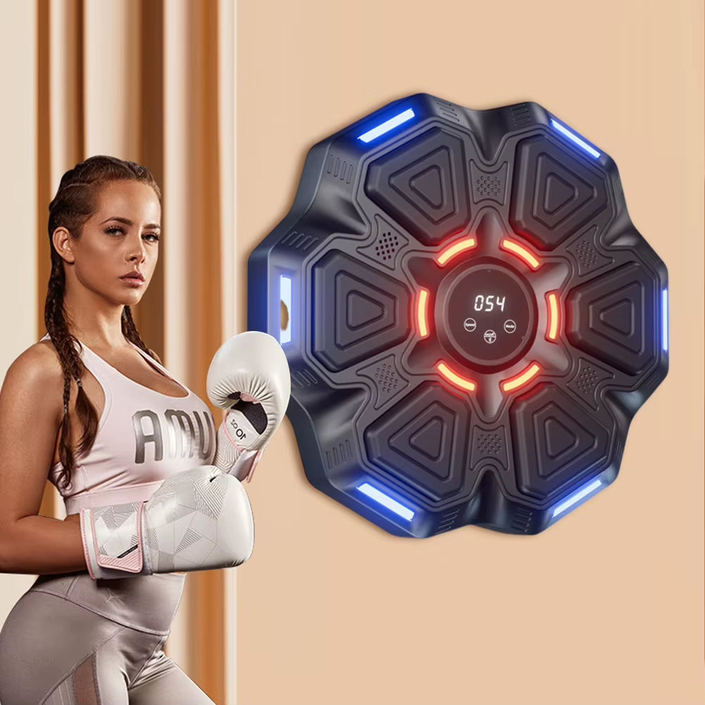 New Smart Music Boxing Machine Wall Mounted Fitness Punching Bag Bluetooth-Compatible Smart Boxing