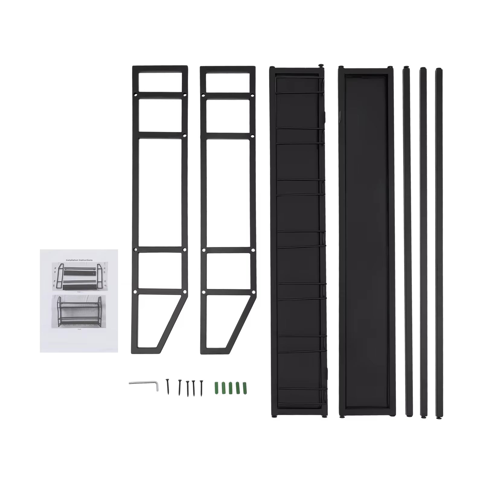 Bar Wine Shelf Wall-Mounted Bottle Holder 20 Bottles & 7 Goblets High-Quality