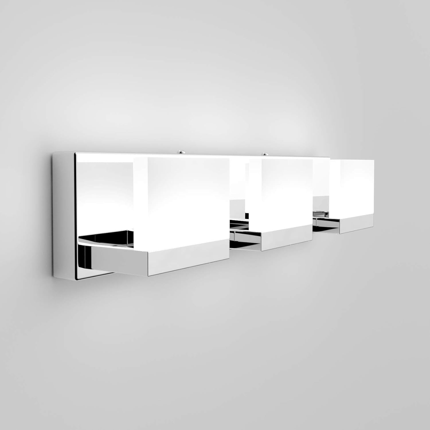 Modern 3 Lights LED Vanity Light for Bathroom up and down Chrome Bathroom Wall Light Fixtures over Mirror