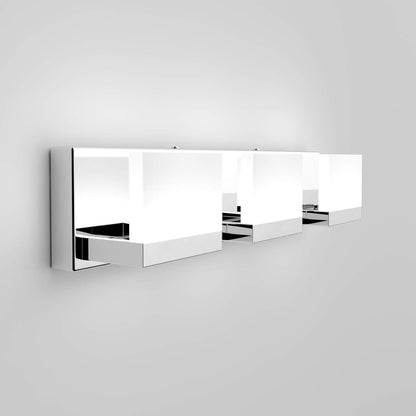 Modern 3 Lights LED Vanity Light for Bathroom up and down Chrome Bathroom Wall Light Fixtures over Mirror