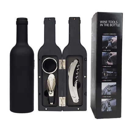 Multi-Function Wine Opener Bar Sets Gift Bottle-Shaped Holder Bottle Opener 
