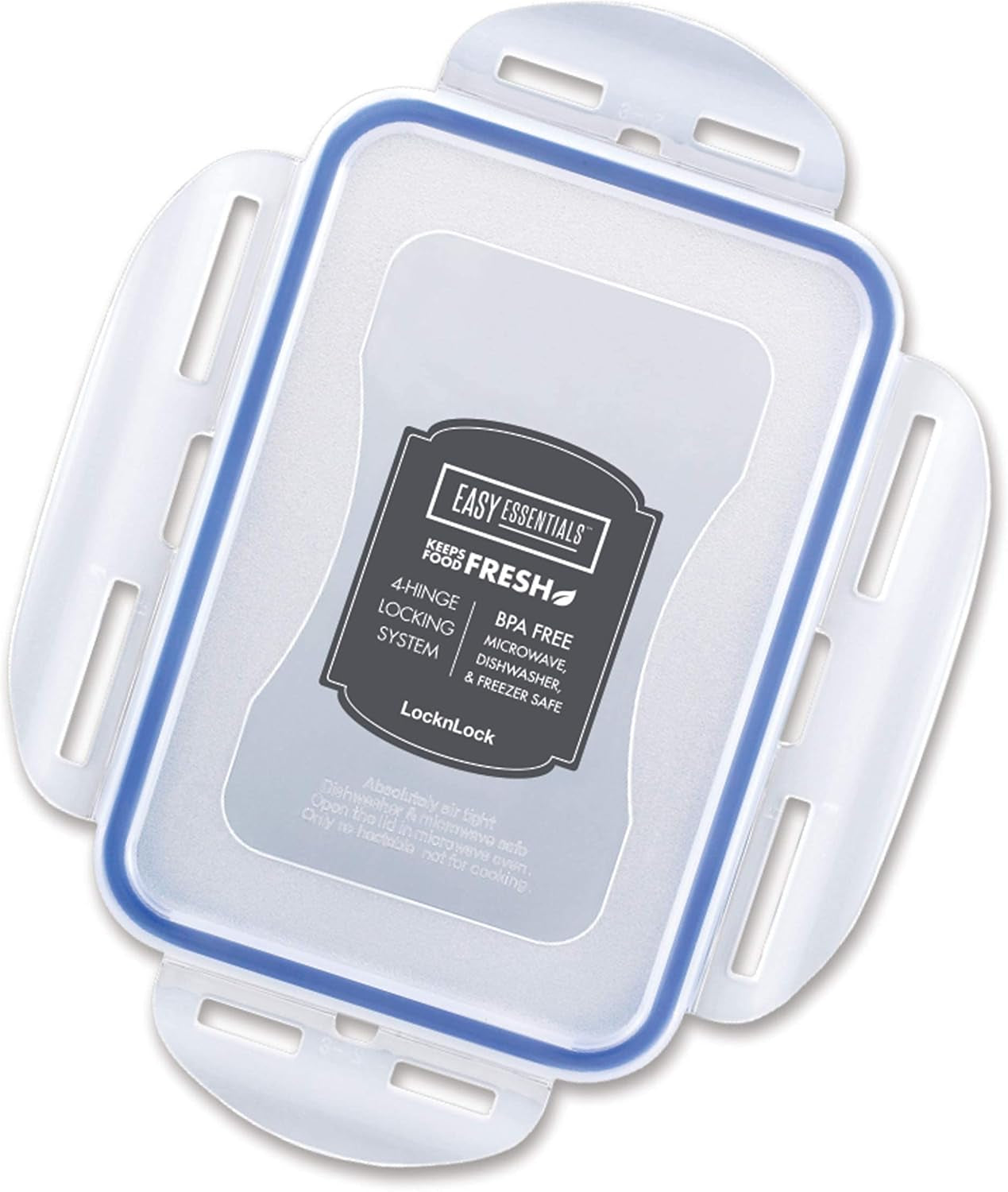 Easy Essentials Food Storage Lids/Airtight Containers, BPA Free, 14 Piece - Tall Rectangle, Clear