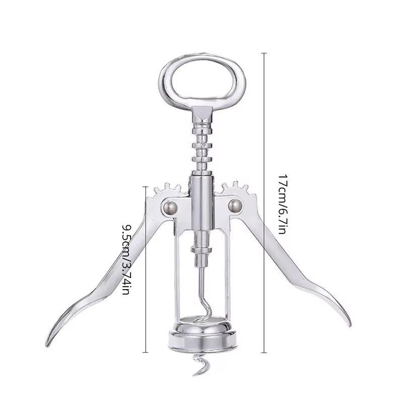 High Quality Red Wine Bottle Beer Opener Steel Wine Corkscrew Wine Opener