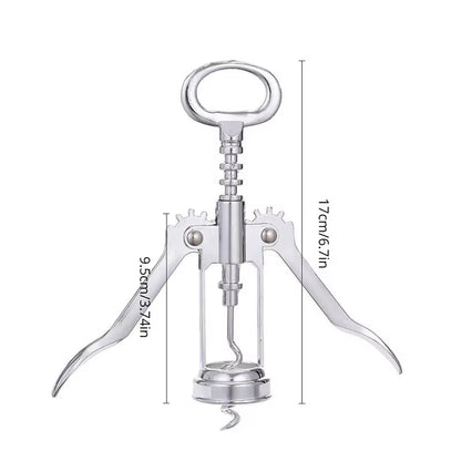 High Quality Red Wine Bottle Beer Opener Steel Wine Corkscrew Wine Opener