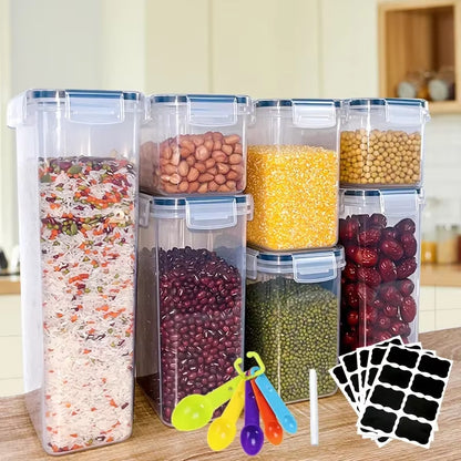 7Pcs Container for Food Storage Set Kitchen Food Container Large Food Storage Containers 