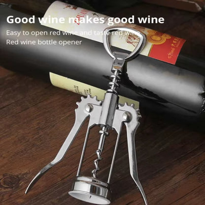 High Quality Red Wine Bottle Beer Opener Steel Wine Corkscrew Wine Opener