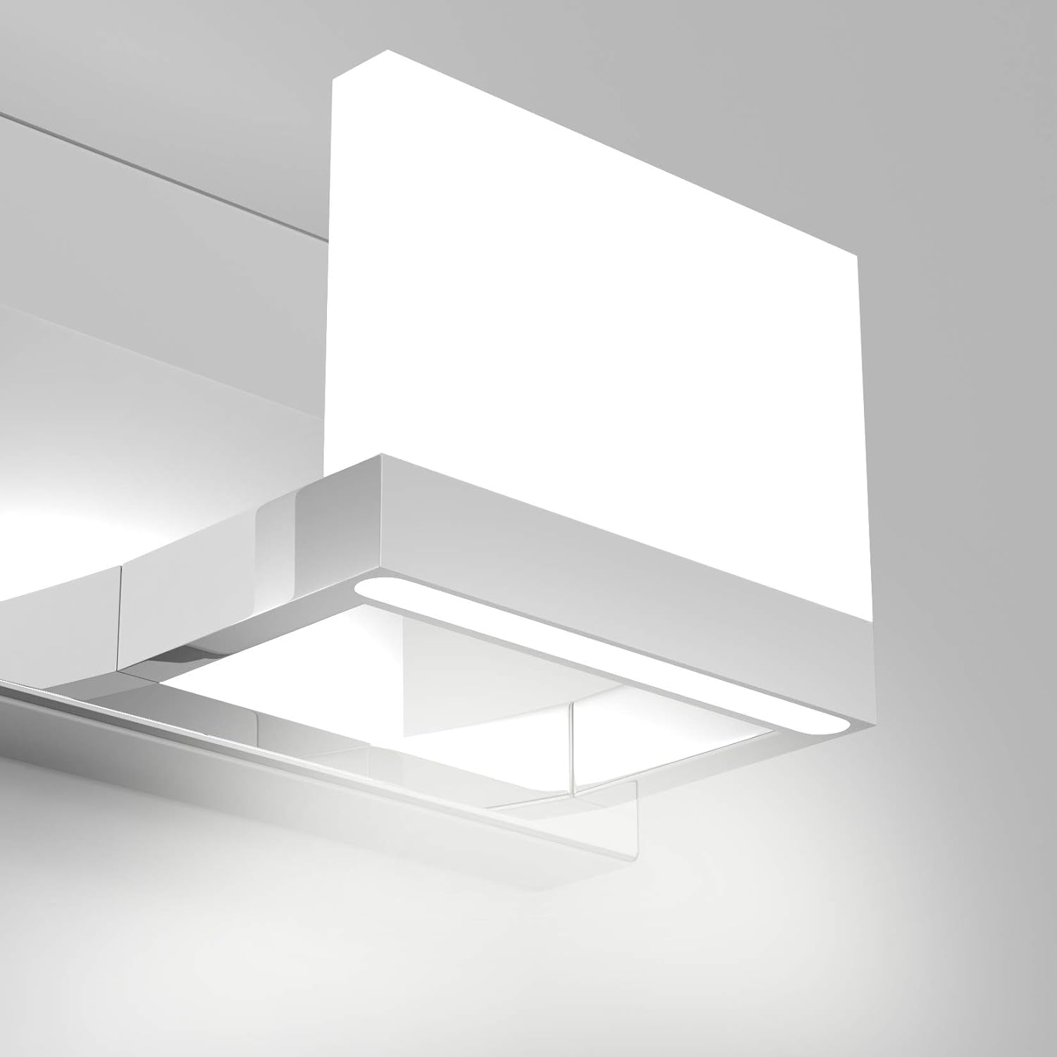 Modern 3 Lights LED Vanity Light for Bathroom up and down Chrome Bathroom Wall Light Fixtures over Mirror