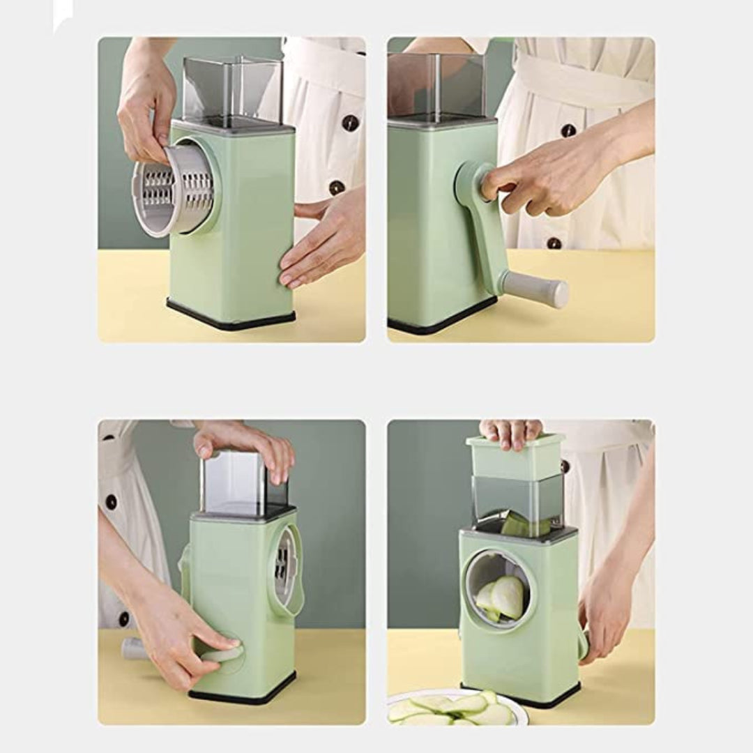 Rotary Cheese Grater, Vegetable Slicer, Cutter for Fruit, Cookie, Oreo, Nuts