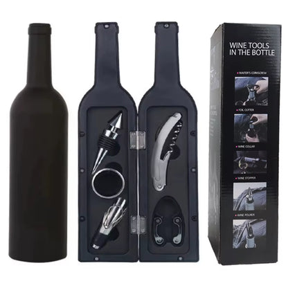 Multi-Function Wine Opener Bar Sets Gift Bottle-Shaped Holder Bottle Opener 